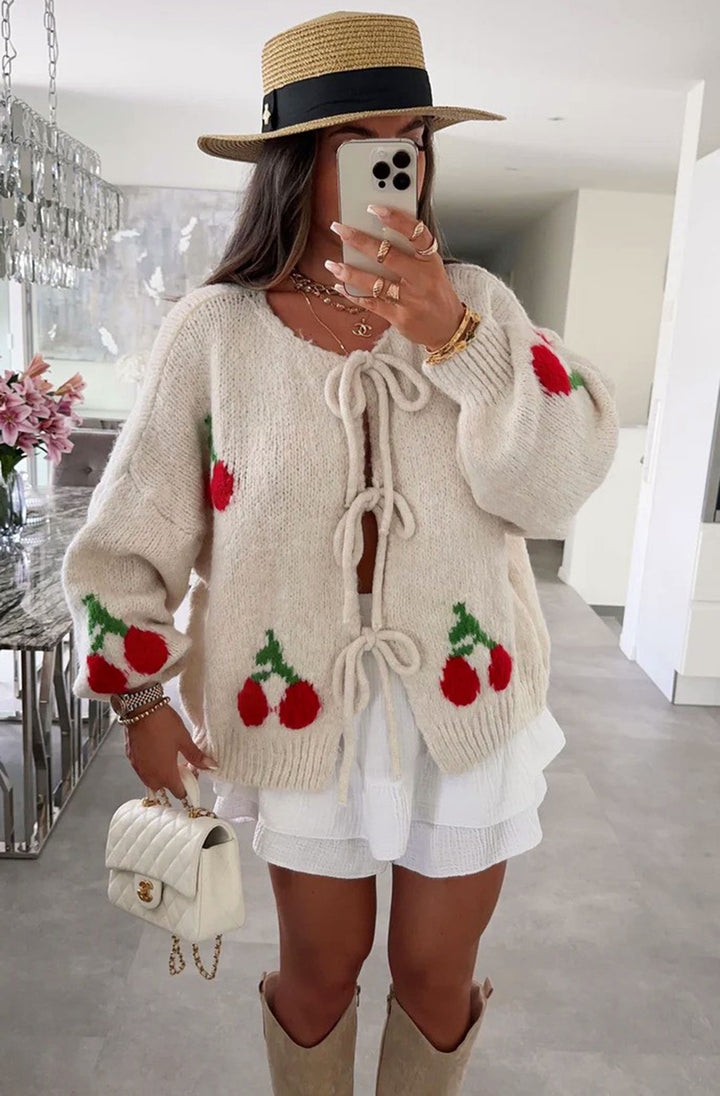 Cherry cardigan hotsell